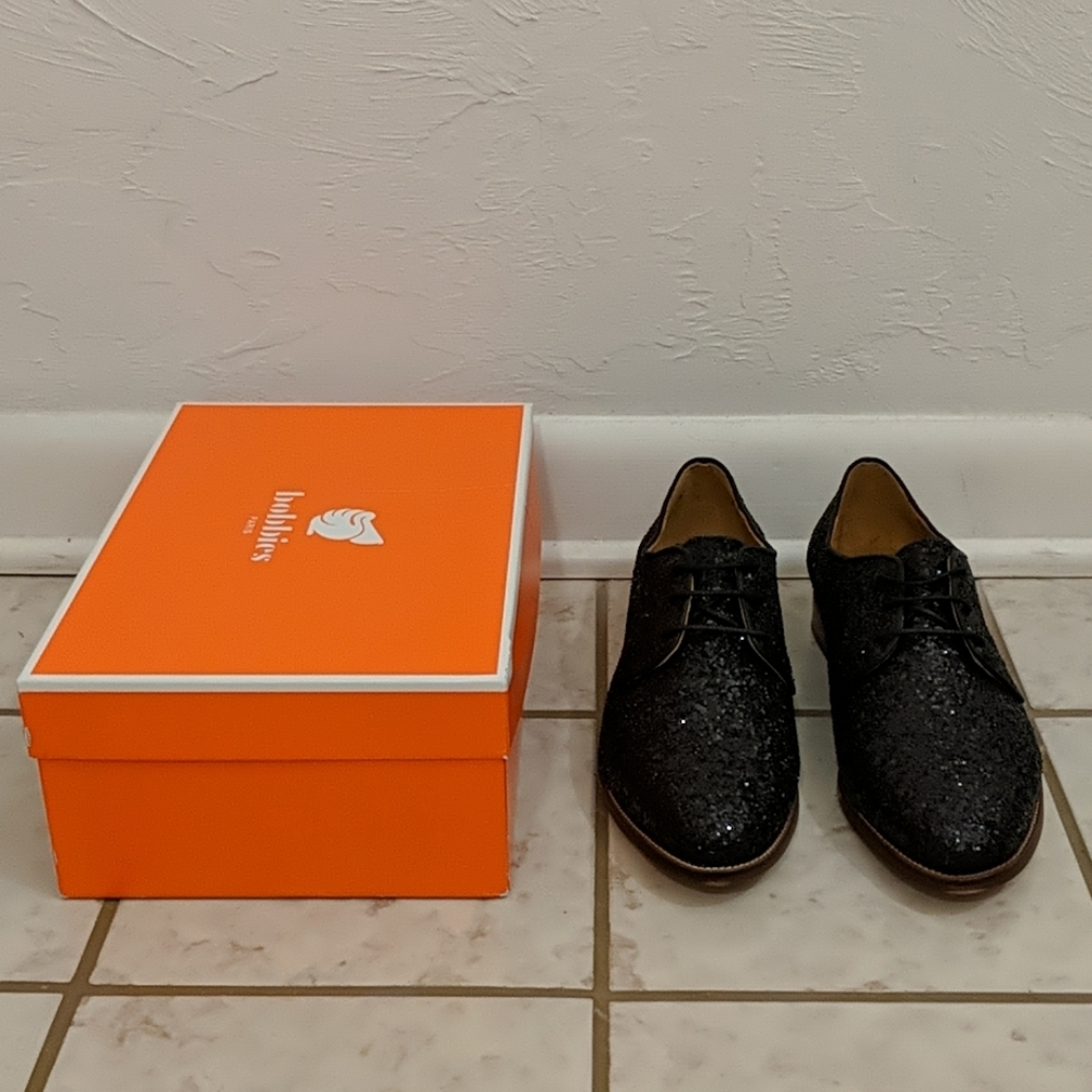 Bobbies Paris La Majorette Glitter Brogues Size 9